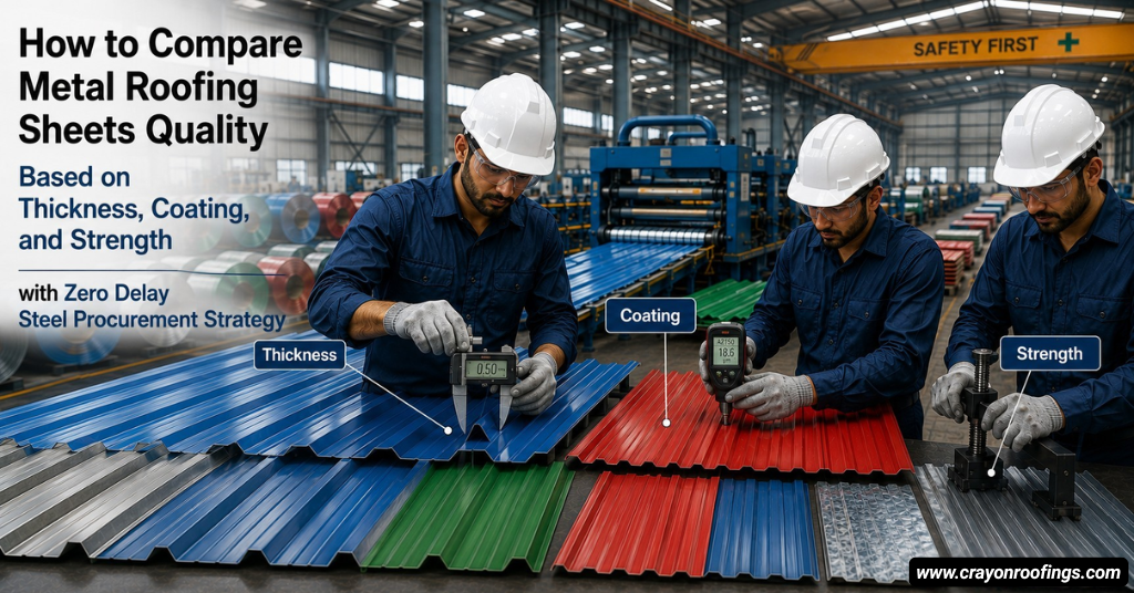 Metal Roofing Sheets and thickness, coating